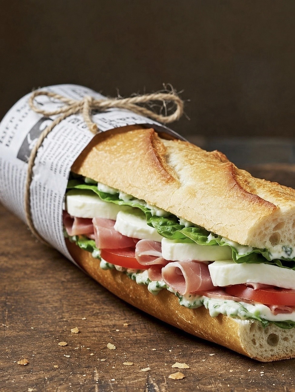 Prosciutto Mozzarella Sandwich