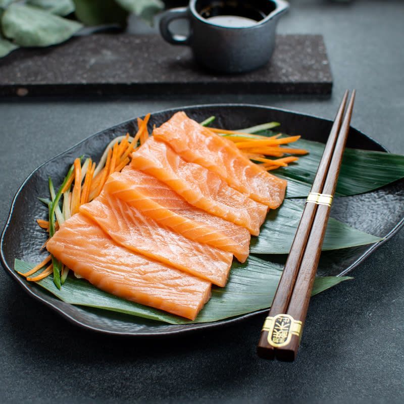 Salmon sashimi