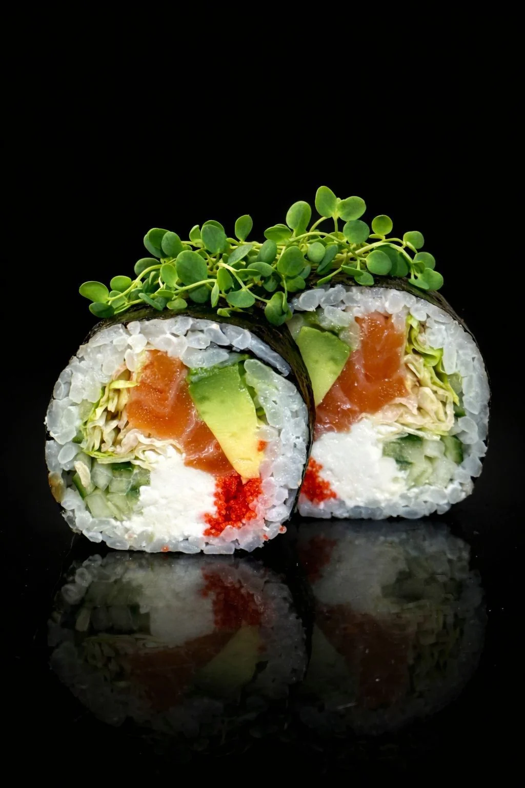 Salmon Futo roll