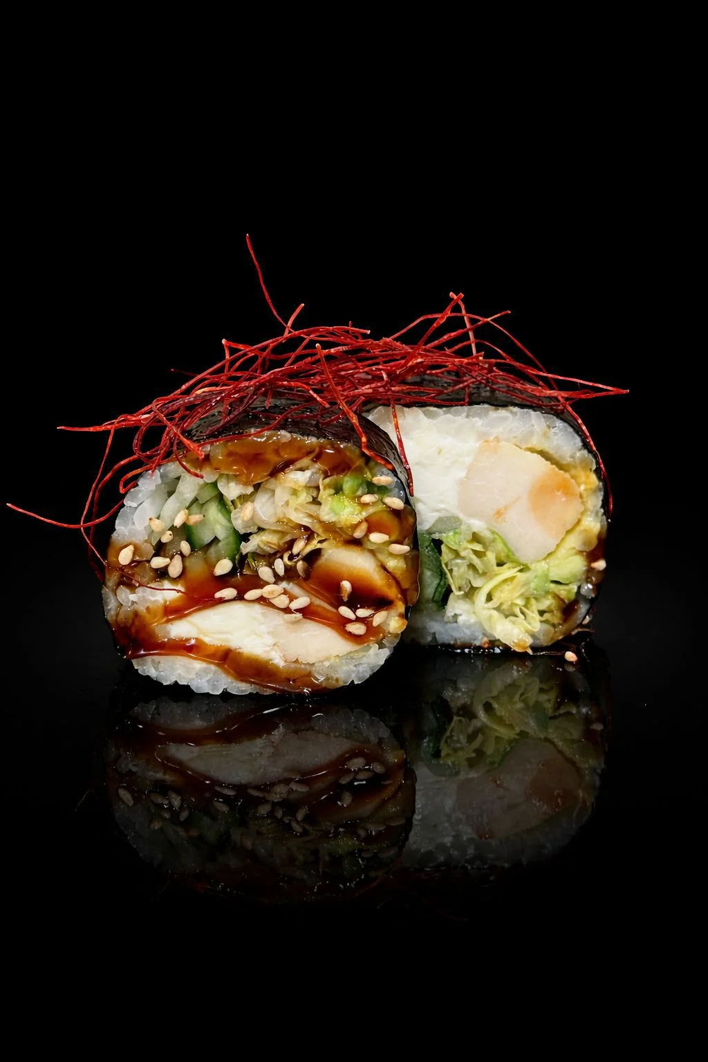 Cooked Salmon Futo roll